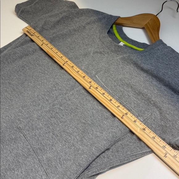 Lululemon Mudra Sweatshirt Heathered Medium Grey Size 8 - Picture 7 of 9